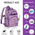 thumbnail image 6 of Colorful Funny Dachshund Backpack for School,Cute School Bag,Schoolbag with Adjustable Shoulder Straps & Padded Back,15.25"x11.5"x5.25", 6 of 6