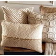 thumbnail image 5 of Beige Decorative Lumbar Pillow Cover 12"x22" | Boho Jute Oblong Cushion Cover Chevron | Braided Pillows Pillowcases for Bedroom, Couch & Sofa, Home Décor - Juteform, 5 of 9
