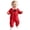 Red, variant on CAICJ98 Infant Baby Girl Long Sleeve Romper Cotton Cute Style Newborn Toddler Jumpsuit Outfit 0-18 Months (Orange,9-12 Months)