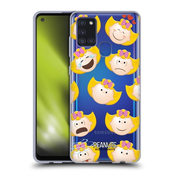Head Case Designs Officially Licensed Peanuts Character Patterns Sally Brown Soft Gel Case Compatible with Samsung Galaxy A21s (2020)