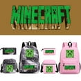 thumbnail image 6 of Minecraft Backpack Game My World Student Large Capacity Printed Three-Piece Set Backpack for Men and Women,Starry Sky Red~1, 6 of 11