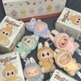 thumbnail image 5 of Anime Figure Labubu Blind Box Have Seat Series Pendant Flocking Model Toy Kawaii Monster Replica Keychai April fool's day gift, 5 of 5
