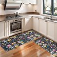 thumbnail image 3 of Kitchen Rugs Sets Of 2,Day Of the Dead Halloween Pattern Anti Fatigue Kitchen Mat Rugs Non Slip Washable,Decorative Kitchen Floor Mats for Kitchen,Sink,Laundry,17"X47", 3 of 5