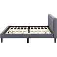 thumbnail image 3 of Classic Brands Mornington Upholstered Platform Bed Frame, King, Light Grey, 3 of 8