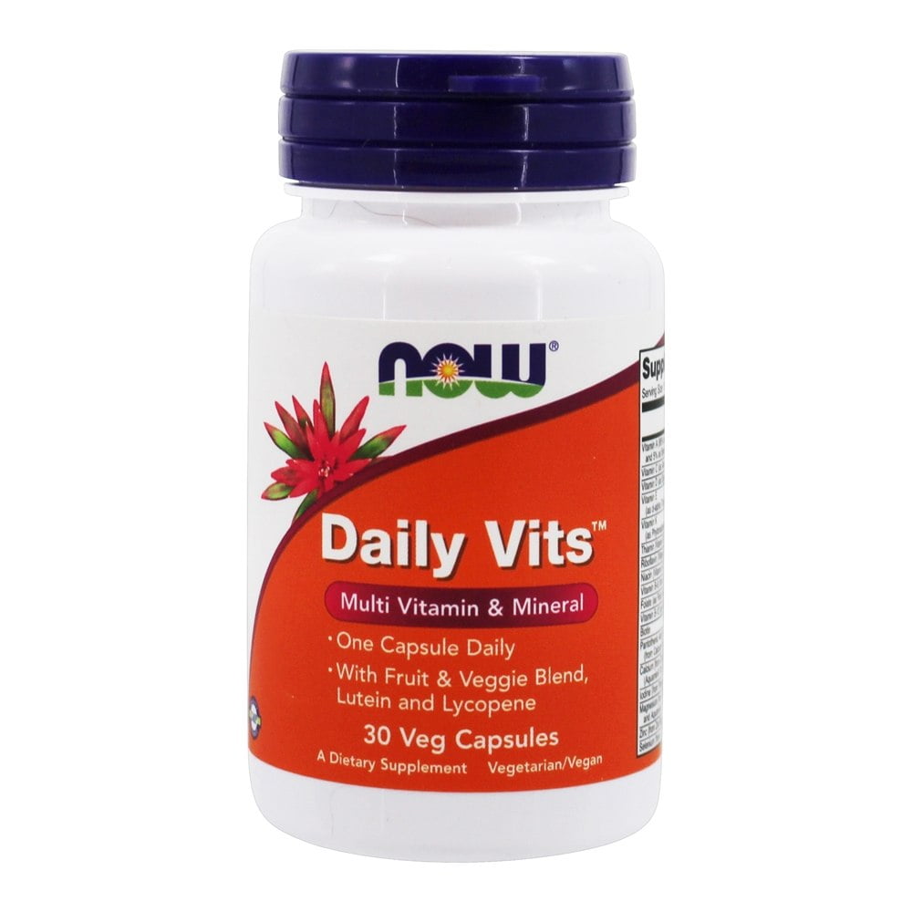 NOW Foods Daily Vits Multi Vitamin & Mineral Formula 30 Vegetable