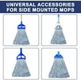 thumbnail image 3 of 3 Pack Heavy Duty Commercial Mop Head Replacement,Looped End String Cotton Mop Heads,Industrial Wet Mops Refill for Floor Cleaning(Blue), 3 of 7