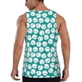 thumbnail image 3 of Fotbe Green Baseball Pattern Men's Quick Dry Workout Tank Top Gym Muscle Tee Fitness Bodybuilding Sleeveless T Shirt Breathable Workout Shirt-XX-Large, 3 of 9