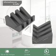 thumbnail image 2 of Jinsinto Soap Dish - Modern Silicone Soap Dish - Anti-Rust - Inclined Surface with Water Drain to Better Store Soap - Original Soap Box for Bathroom or Kitchen, 2 of 5
