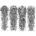 thumbnail image 2 of Tatuaje brazo completo brazo grande manga mangas Buda cuerpo arte completo falso tatuaje DQrwqpou Libre de BPA, 2 of 4