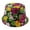 Pink, variant on Lolmot Unisex Cute Flower Print Bucket Hat Summer Travel Fisherman Cap for Women Men Teens Travel Beach Sun Uv Protection Packable Fishing Hats