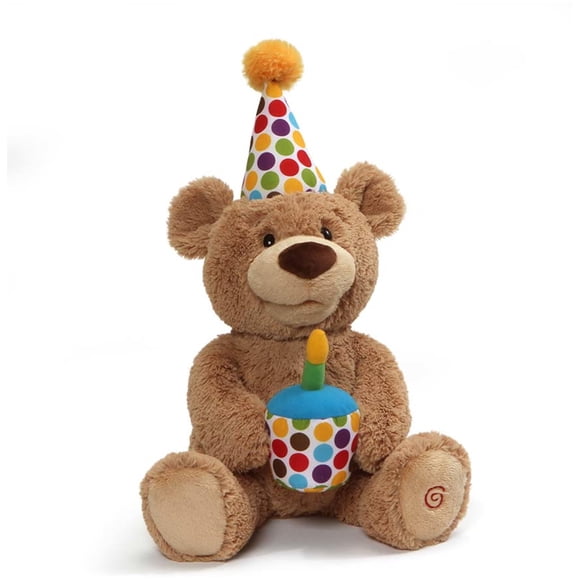 Oso de peluche GUND de feliz cumpleaños animado de 25 cm