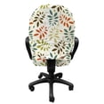 thumbnail image 3 of Grunge Office Chair Slipcover, Vintage Pattern of Colorful Falling Autumn Leaves Nature Change in Fall Season Theme, Stretch Decorative Fabric Cover, Standard Size, Multicolor, by Ambesonne, 3 of 5