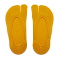 thumbnail image 1 of Calcetines invisibles para mujer, para fiesta en casa, sandalias de dos dedos, chanclas Amarillo, 1 of 9