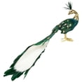 thumbnail image 5 of Northlight Glittered Peacock with Faux Pearls Christmas Decoration - 22" - Green, 5 of 9