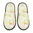 thumbnail image 2 of KLL Lemon Potatoes Slippers for Women Men House Slip on Indoor Outdoor Bedroom Furry Fleece Lined Ladies Comfy Anti-Skid Rubber Hard Sole-Large, 2 of 8