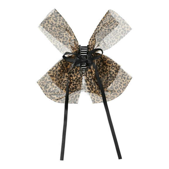 No Boundaries Printed Volume Claw Clip, Brown