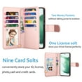 thumbnail image 2 of 6.6" Galaxy S22+ 5G Wallet Case, Samsung Galaxy S22+ 5G 2022 PU Leather Case, Njjex Luxury PU Leather 9 Card Slots Holder Carrying Folio Flip Cover Kickstand & Hand Strap, 2 of 5