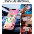 thumbnail image 2 of Funda magnética resistente para iPhone 13 Pro, compatible con Magsafe, protección contra caídas de grado militar, translúcida, mate, rígida y delgada, para iPhone 13 Pro de 6.1", color rosa, 2 of 8