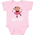 thumbnail image 3 of Inktastic Gigis Girl Ballerina Monkey Girls Baby Bodysuit, 3 of 5