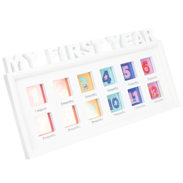 Baby 12 Month Growth Photo Frame First Year Picture Frame Infant Photo Holder