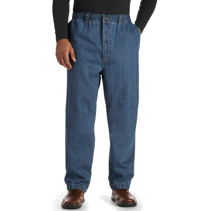 Harbor Bay by DXL Big and Tall Men's Full Elastic Waist Jeans ...