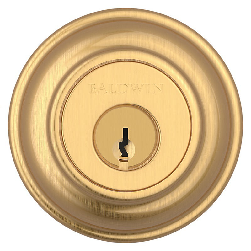 Baldwin SC.TRD Traditional Round Single Cylinder Keyed Entry Deadbolt lock 