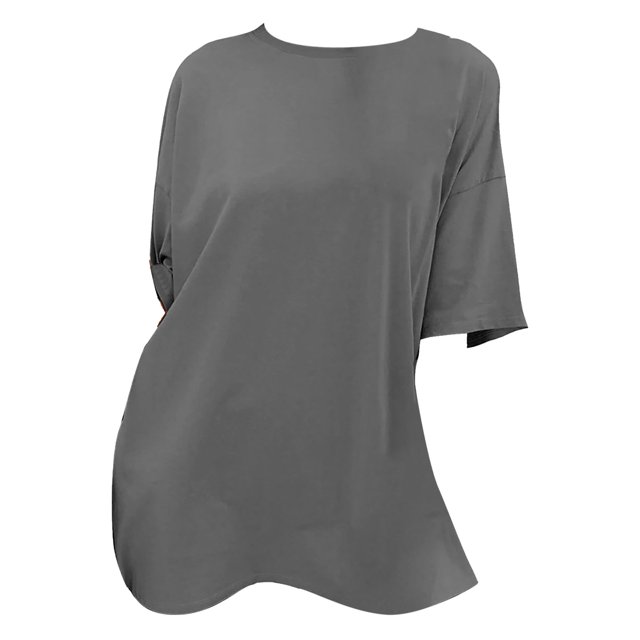 Heiheiup Robes pour Femmes 2024 Imprimé d'Été Large Manches Courtes 3D Manches Courtes T-Shirt Imprimé Femmes