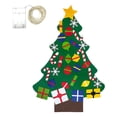 thumbnail image 2 of Sentido árbol de Navidad, Árbol de Navidad de bricolaje con adornos para niños pequeños Dorada de la ventana de la puerta de la puerta Decoración de N B 30pcs Baoblaze Pared colgando el árbol de fieltro, 2 of 8