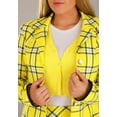 thumbnail image 4 of Clueless Adult Cher Outfit Womens, Yellow Plaid Skirt Suit Halloween Costume, 4 of 5