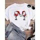 thumbnail image 1 of Camiseta con estampado de árbol de estrellas para mujer, ropa de vacaciones de Festival encantador, Feliz Navidad, Año Nuevo, moda femenina, camisetas gráficas, 1 of 4