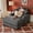 Gray, variant on Chalantevo 60" Oversized Chaise Lounge Chair Sofa Bed, Polyester Upholstered with Pillows & USB Charging Port, Easy Assembly, for Living Room, Bedroom, Beige
