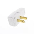 thumbnail image 4 of Leviton 321-W Non-Polarized Right Angle Easy-Wire Plug, 15A 125V, NEMA 1-15P, White, 4 of 5