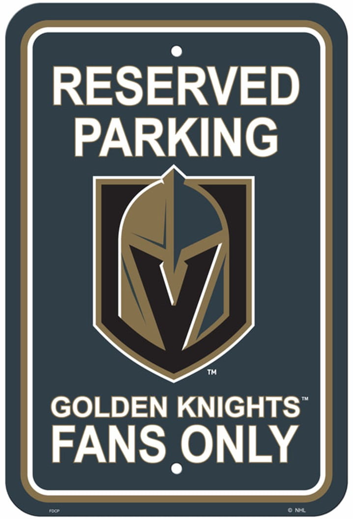 Vegas Golden Knights Parking Sign 12 x 18