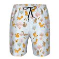thumbnail image 3 of Fotbe Squirrel In The Forest Trajes de Baño Estampados para Hombre, Shorts de Verano de Secado Rápido, Ropa de Playa, Bañadores-Small, 3 of 6