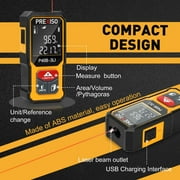 Prexiso Mini Laser Measurement Tool, 135ft Rechargeable Laser Distance Meter