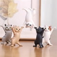 thumbnail image 3 of CCOCC Gifts for Women,Cute Pen Holder Desk Accessories for Men Women,Kawaii Dancing Cat,Funny Home Office Decor,Desk Gifts for Coworkers (5 Cats Set), 3 of 7