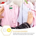 thumbnail image 5 of 12 Pcs Clothes Size Separation Baby Hangers Rings Clothing Rack Wardrobe White Plastic Toddler, 5 of 6