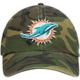 thumbnail image 2 of Men's '47 Camo Miami Dolphins Woodland Clean Up Adjustable Hat, 2 of 4