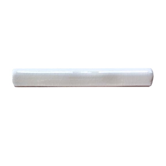 The Tile Life Frost Crackle 1" x 6" Blanco Glossy Ceramic Pencil Liner
