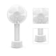 thumbnail image 5 of Ventilador portátil cargado con USB blanco de 3 velocidades 1200mah batería de alta potencia mini ventilador portátil para viajes domésticos pequeño ventilador, 5 of 8