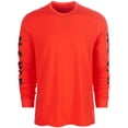 thumbnail image 2 of Camiseta gráfica de Manga larga Ideology NEVER para hombre naranja XX-Large, 2 of 2