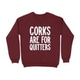thumbnail image 6 of Corks Are For Quitters Graphic Design Sweatshirt (LightBlue, S), 6 of 14
