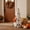 4 White Pumpkin Ghost Kit, variant on AuroraX Lighted Ghost 23 inch Porch Goose Halloween Outfit , 17-19 inch with String Light Porch Goose Clothes Sets Seasonal Fall Decorations for Home Outdoor Concrete Porch Goose Accessories
