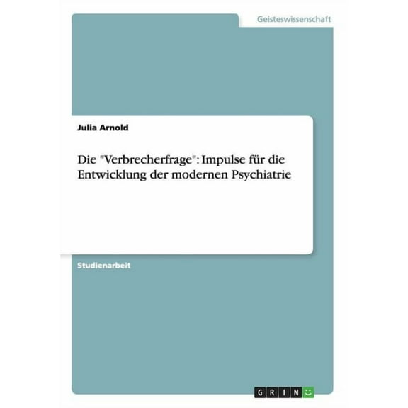 Die Verbrecherfrage (Paperback)
