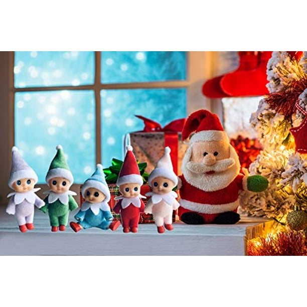 WULEEUPER Tiny Baby Elf Doll | Decoración de Elf Miniatura de Navidad | Regalo para Recién WULEEUPER WULEEUPER