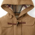 thumbnail image 3 of Hope & Henry Girls' Camel Wool Blend Duffle Coat, 3 of 3