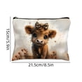 thumbnail image 3 of Shipiny Highlands Cow Storage Bag Travel Toiletry Bag with Anti-slip Chain, Portable Cosmetic Wash Bag for Holiday Gifts and Outdoor Camping Use, A, 3 of 7