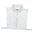 thumbnail image 2 of Faux Col Faux Faux Cou Femmes Blouse Chemise à Revers Détachable Cravate Blanche, 2 of 8
