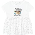 thumbnail image 3 of Inktastic My Great Grandma Loves Me with Sloth and Hearts Girls Baby Dress, 3 of 5