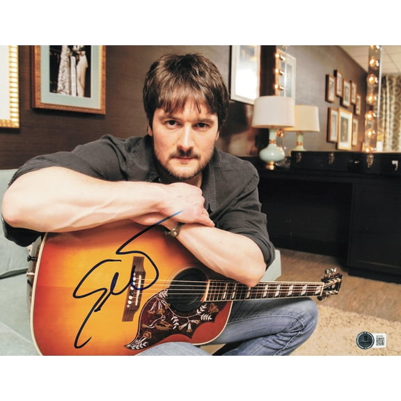 Eric Church Autographed 11x14 Photo Beckett BAS QR #AE31764